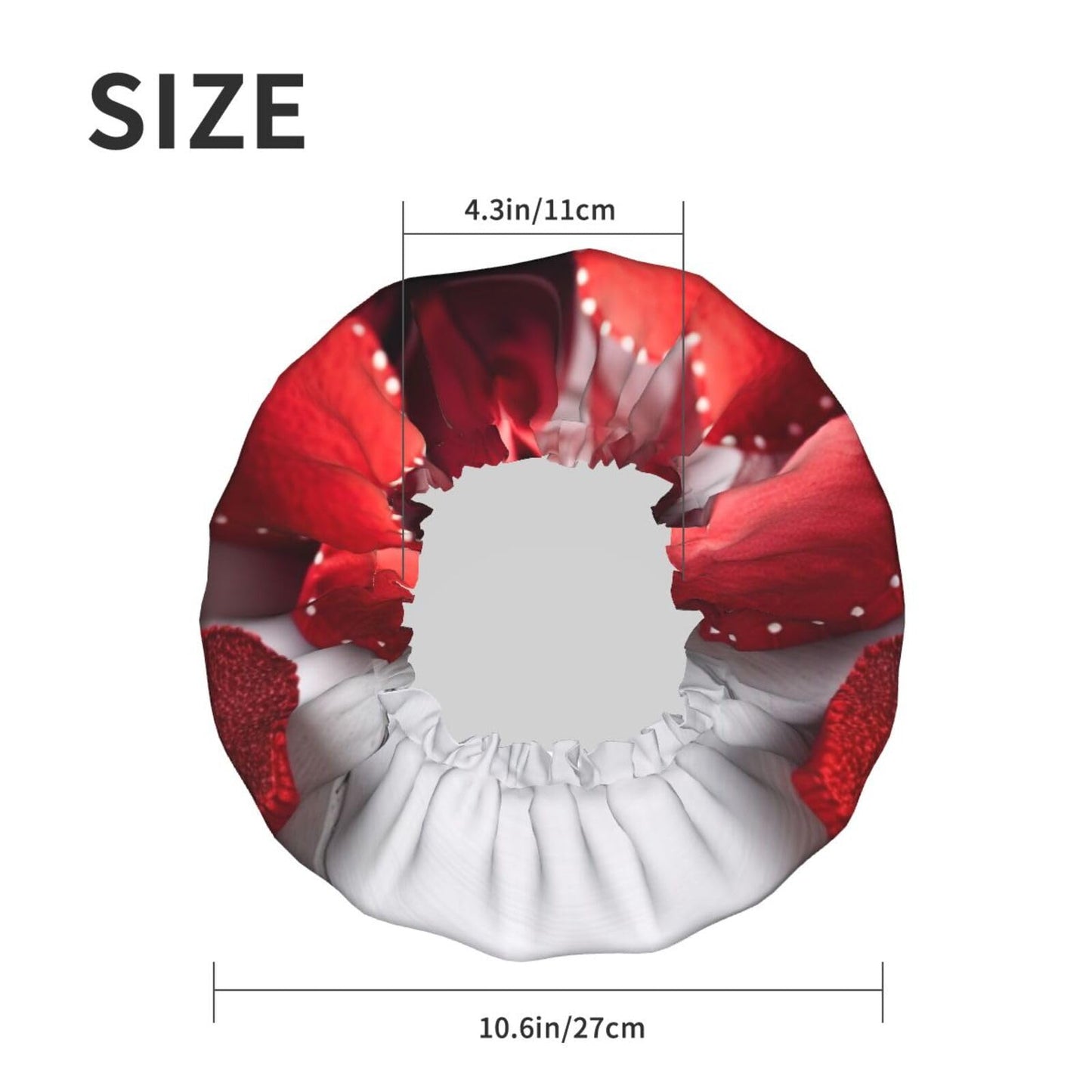Handmade Hearts Shower Cap for Women Men Large Reusable Shower Bonnet Double-Layer Waterproof Bath Caps Elastic Band Hair Hat for All Hairstyles Beauty and Personal Care BWLHJKE