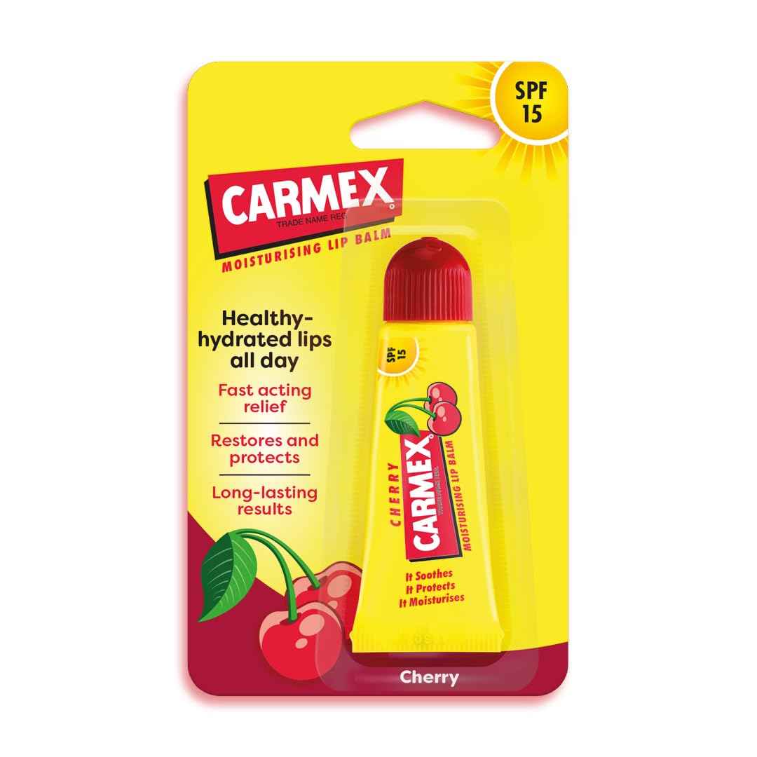 Carmex Cherry Flavour Lip Balm Tube - SPF15 Beauty & Personal Care Carmex