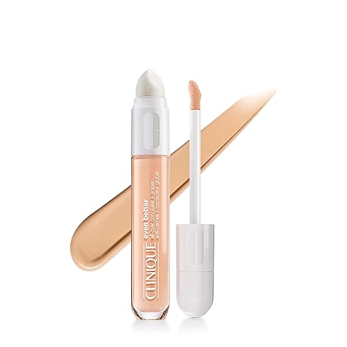Clinique Even Better All-Over Full Coverage Concealer + Eraser Makeup For Dark Undereye Circles | With Hyaluronic Acid + Caffeine | Hydrating Beauty & Personal Care Clinique