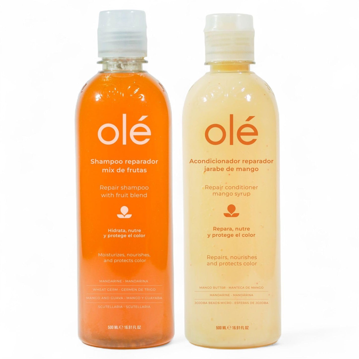 OLÉ Blond Duo Pack - Fruit Mix Shampoo Long Lasting Antioxidant 16.9 fl. oz. + OLÉ Mango Butter & Tangerine Extract Conditioner 16.9 fl. oz. Beauty & Personal Care OLÉ