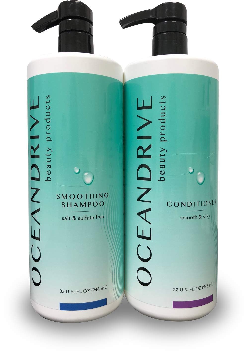 Set Shampoo Salt & Sulfate Free Ocean Drive & Conditioner Beauty & Personal Care Ocean Drive Beauty Products