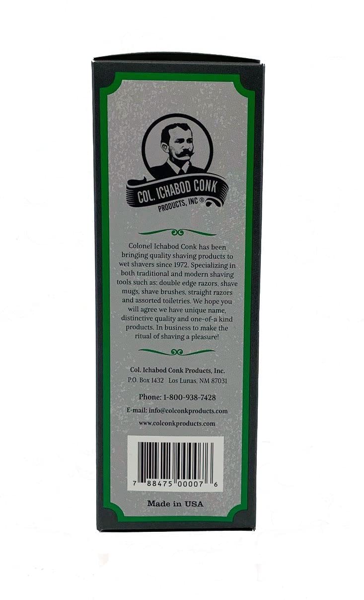 Colonel Ichabod Conk Lime After Shave Cologne 4 Fl. Oz. Glass Bottle Aftershave Beauty & Personal Care Colonel Conk