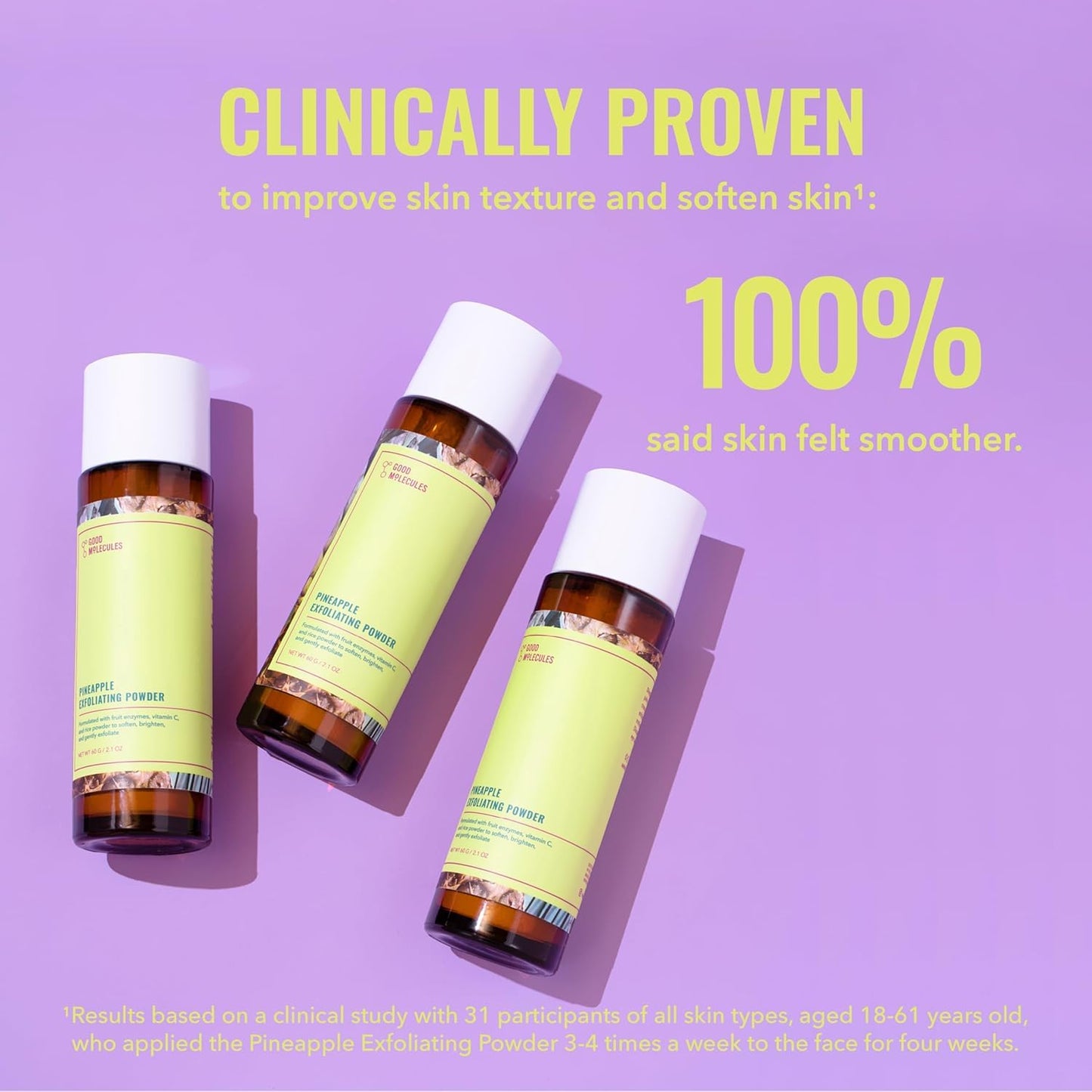 Good Molecules Pineapple Exfoliating Powder - Exfoliating Face Scrub with Natural Enzymes, Gentle Alcohol-Free Facial Cleanser, Skin Care for Face Beauty and Personal Care Good Molecules