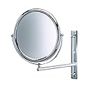 JERDON Two-Sided Wall-Mounted Makeup Mirror with 3X-1X Magnification -9” Diameter Mirror Extends 9” - Polished Chrome Finish - Model JP3030CF Beauty & Personal Care JERDON