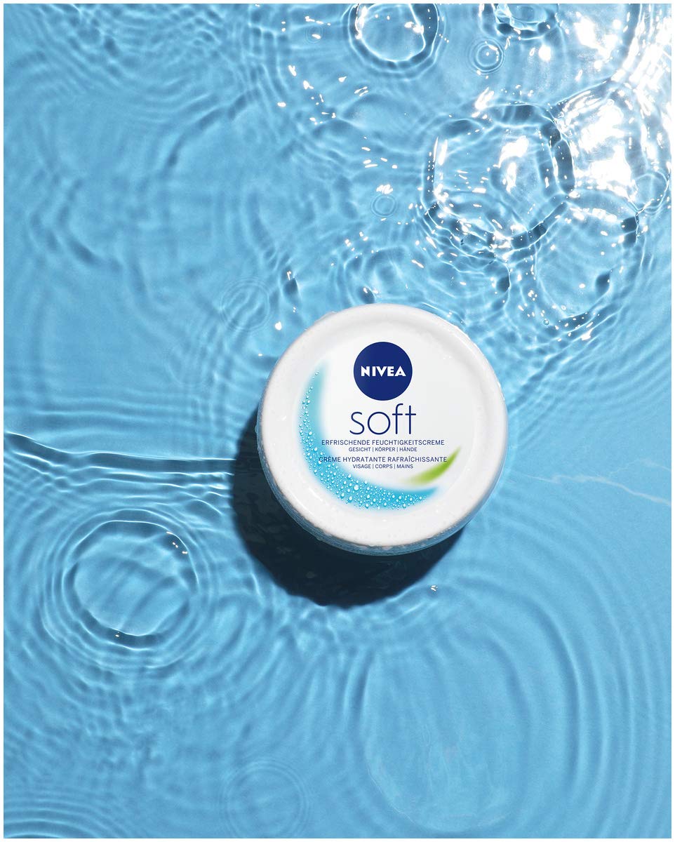NIVEA Soft erfrischende Feuchtigkeitscreme (50 ml), pflegende Soft Creme mit Vitamin E und Jojoba-Öl, schnell einziehende Hautcreme Beauty & Personal Care NIVEA