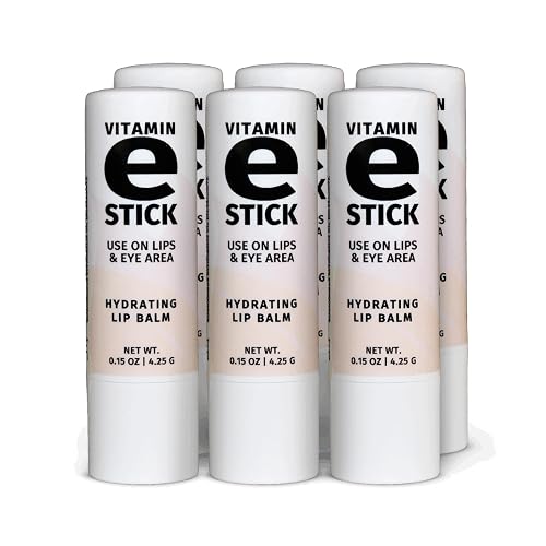 Reviva Labs Vitamin E Stick - Hydrating Lip Balm for Chapped Lips & Under Eye Care - Moisturizing with Beeswax, Shea Butter & Allantoin - Vitamin E Beauty & Personal Care Reviva Labs