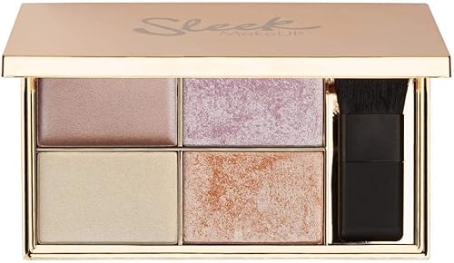 Sleek MakeUP Highlighting Palette, Four Dazzling Shades for a Supercharged Glow, Long Lasting and Lightweight, Intense Colour, Solstice Beauty & Personal Care SLEEK
