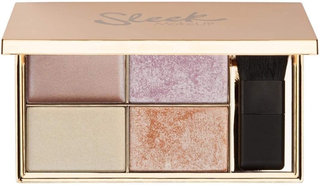 Sleek MakeUP Highlighting Palette, Four Dazzling Shades for a Supercharged Glow, Long Lasting and Lightweight, Intense Colour, Solstice Beauty & Personal Care SLEEK
