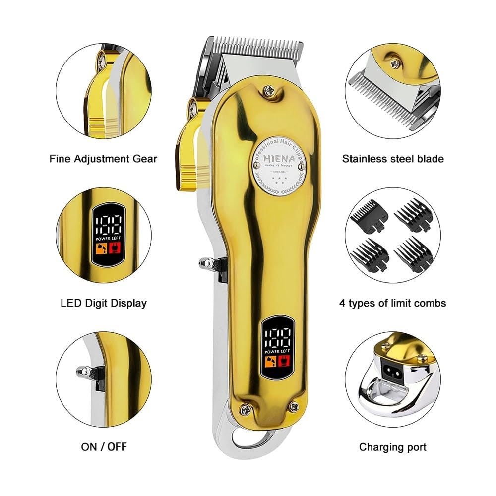 EWKYLSEM Razors 2pcs Men's Premium Wireless Hair Clipper - Precision Shaving and Trimming Machine with USB Charging,Perfect Choice for The Home(Two Beauty and Personal Care EWKYLSEM