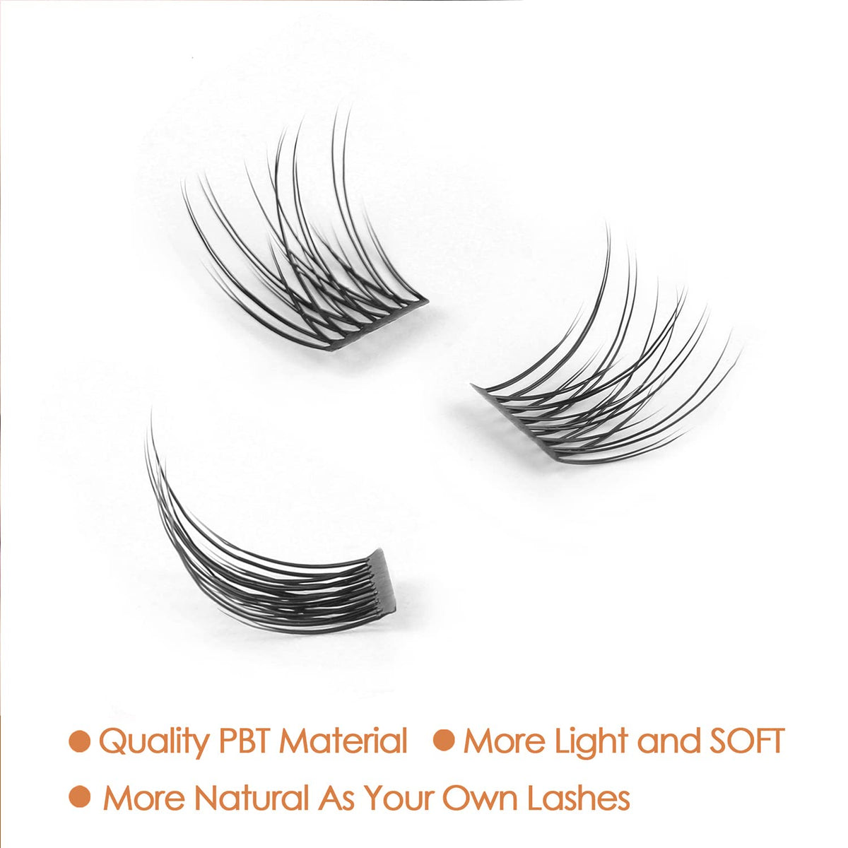 Lash Clusters, DIY Eyelash Extension, Reusable Individual Lashes, Natural Fluffy Wispy Individual Eyelash Clusters for Home Eyelash Extensions Beauty & Personal Care WONSIS
