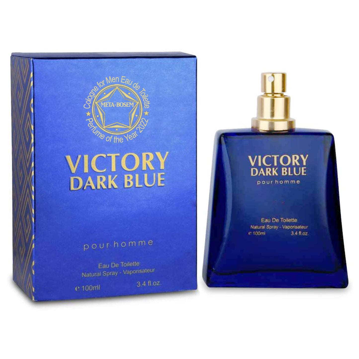 META-BOSEM Victory Oud Noir, Men's Cologne Eau de Toilette Natural Spray - Aromatic Notes - Warm Woody Fragrance - Great Holiday Gift - for All Day Beauty & Personal Care META-BOSEM