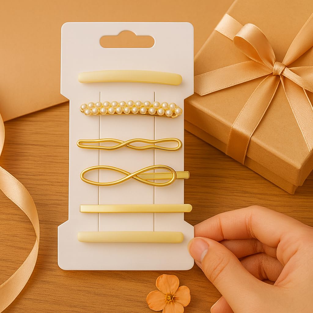 Doromy Kraft Paper Hair Clip Holders - 100 Packs Rectangular Bow Barrettes Jewelry Display Cards 6.6X11.5cm for Organizing and Packaging Beauty & Personal Care Doromy