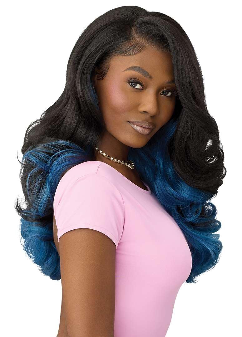 Outre Lace Front Wig - Perfect Hair Line 13X6 - True Frontal - Peak 710 (DARK VIOLET)