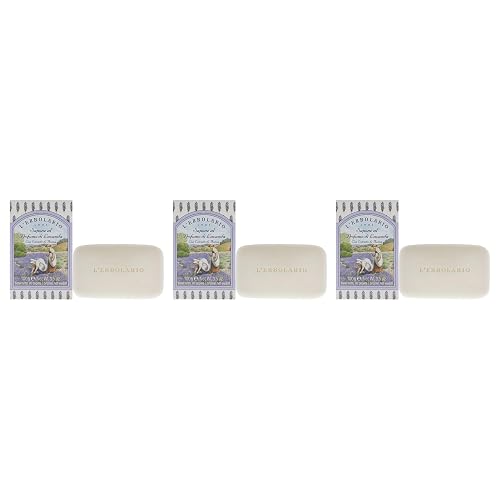 Perfumed Soap - Lavender - Pack of 3 by LErbolario for Unisex - 3.5 oz Soap Beauty & Personal Care L'Erbolario