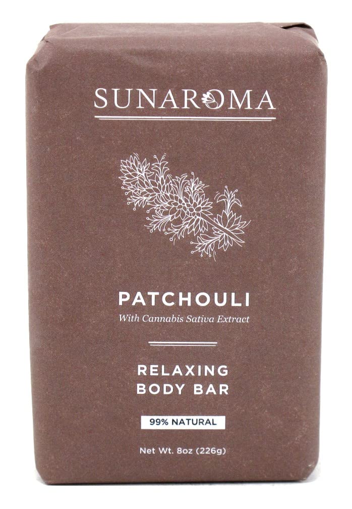 Sunaroma Soap Bar Patchouli 8 Ounce (Pack of 3) Beauty & Personal Care SUNAROMA