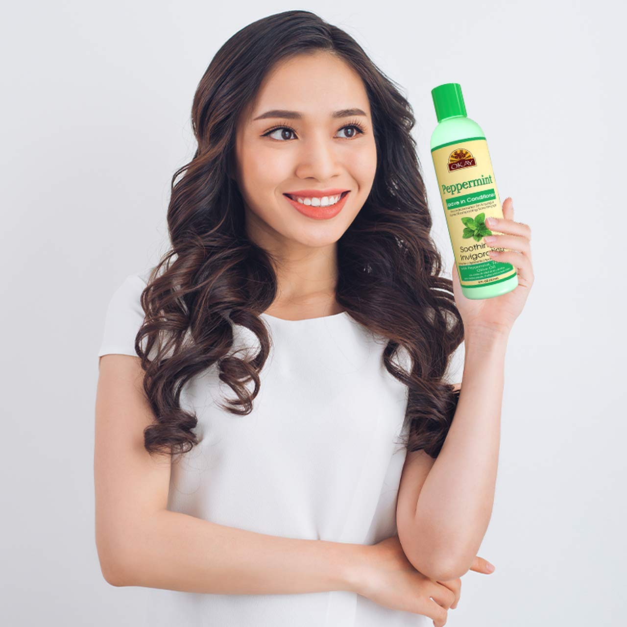 OKAY Peppermint Soothing & Invigorating Leave-in Conditioner, 8 Ounce Beauty & Personal Care OKAY