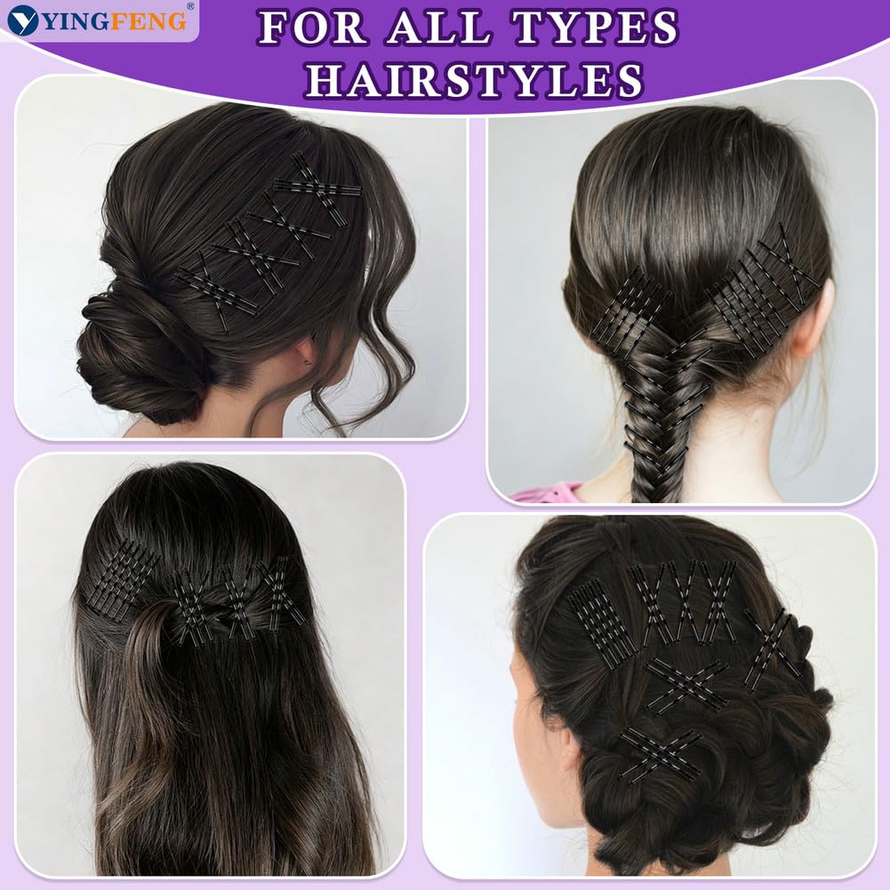 330 Pcs 2.2 Inch Black Bobby Pins, Set of Hairpins with Box, Premium Hair Pins for Kids, Girls and Women, Great for All Hair Types Beauty and Personal Care YINGFENG