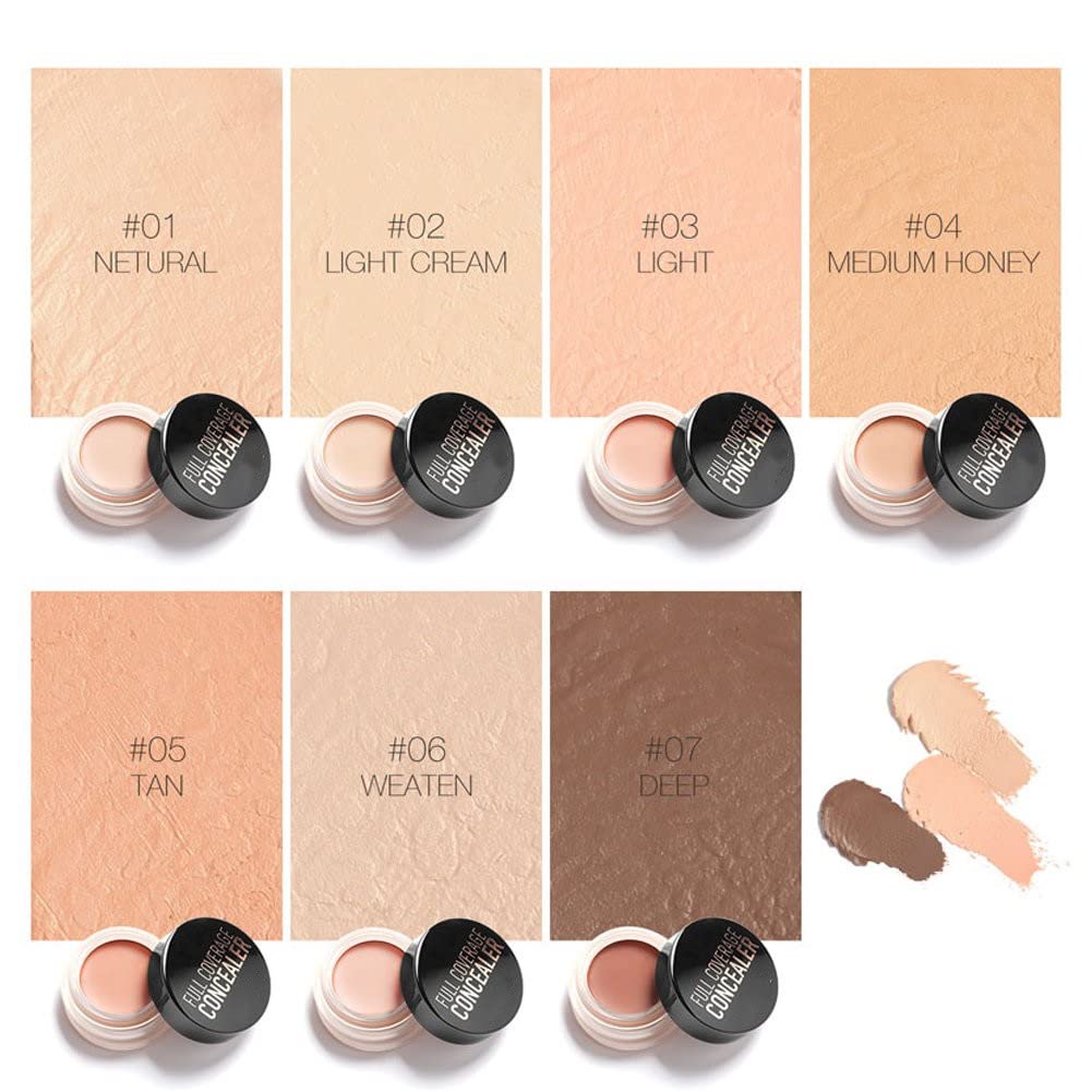 Semme Full Coverage Concealer Dark Circles Creamy Spot Correcting Concealer(#1) Beauty & Personal Care Semme