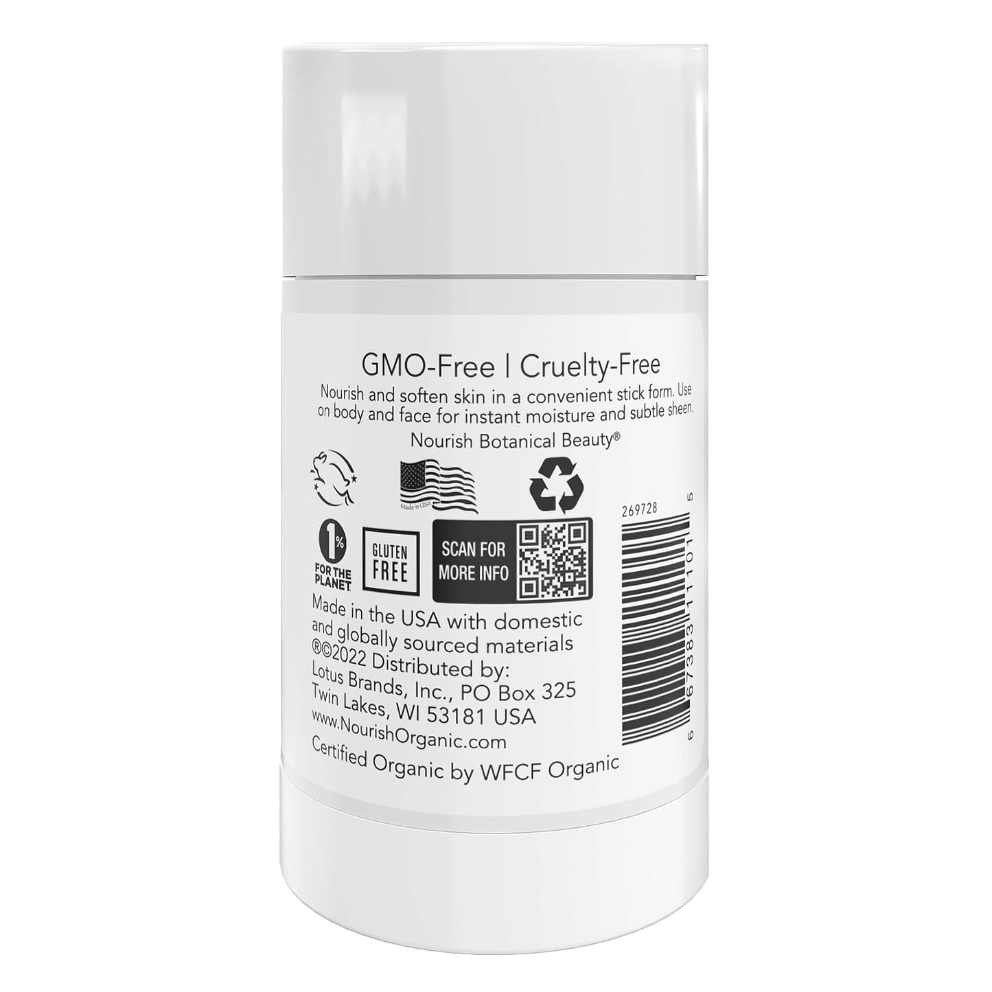 Nourish Organic Beauty Balm, Argan & Sweet Orange - Face, Lip, Hand & Body Moisturizer with Organic Coconut Oil, Shea, Cocoa Butter, 1.75 Oz + Beauty & Personal Care Nourish Organic