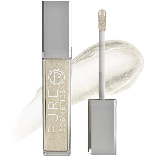 Pure Illumination Light-Up Lip Gloss with LED-Lit Applicator Brush + Side Mirror, Non-Sticky, Moisturizing Hydrating Lip Glosses with Lanolin, Jojoba Beauty & Personal Care Pure Cosmetics