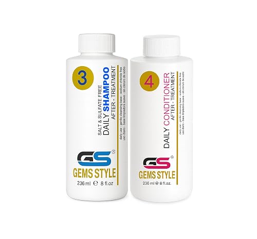 GS Gems Style Keratin Shampoo & Conditioner For After Treatment Maintenance 8 oz / 236 ml Beauty & Personal Care GS GEMS STYLE