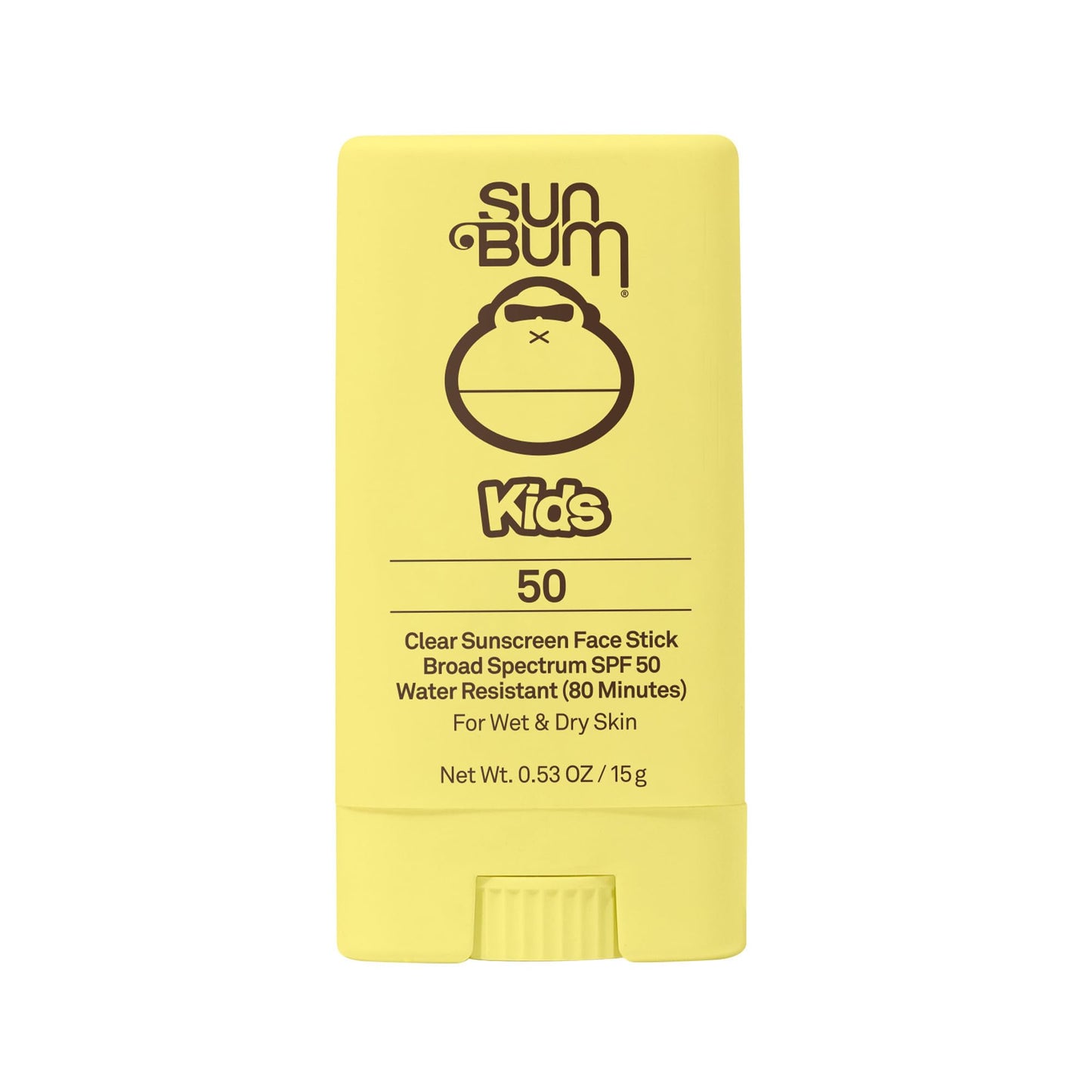 Sun Bum Kids SPF 50 Clear Face Stick Sunscreen - Wet or Dry Skin Application Broad Spectrum Sunscreen with Vitamin E - Hawaii Act 104 Compliant Beauty & Personal Care Sun Bum