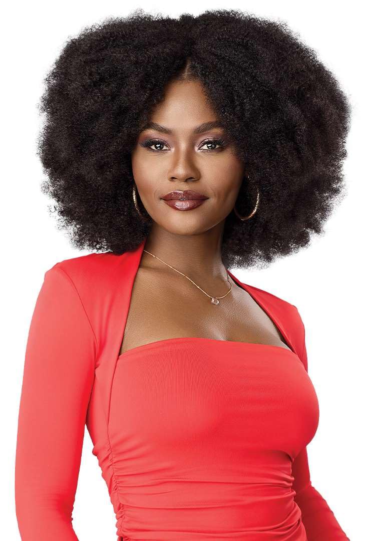 Outre X-Pression Human Bulk - Afro Kinky Curly Bulk 18" (OFF BLACK 1B)
