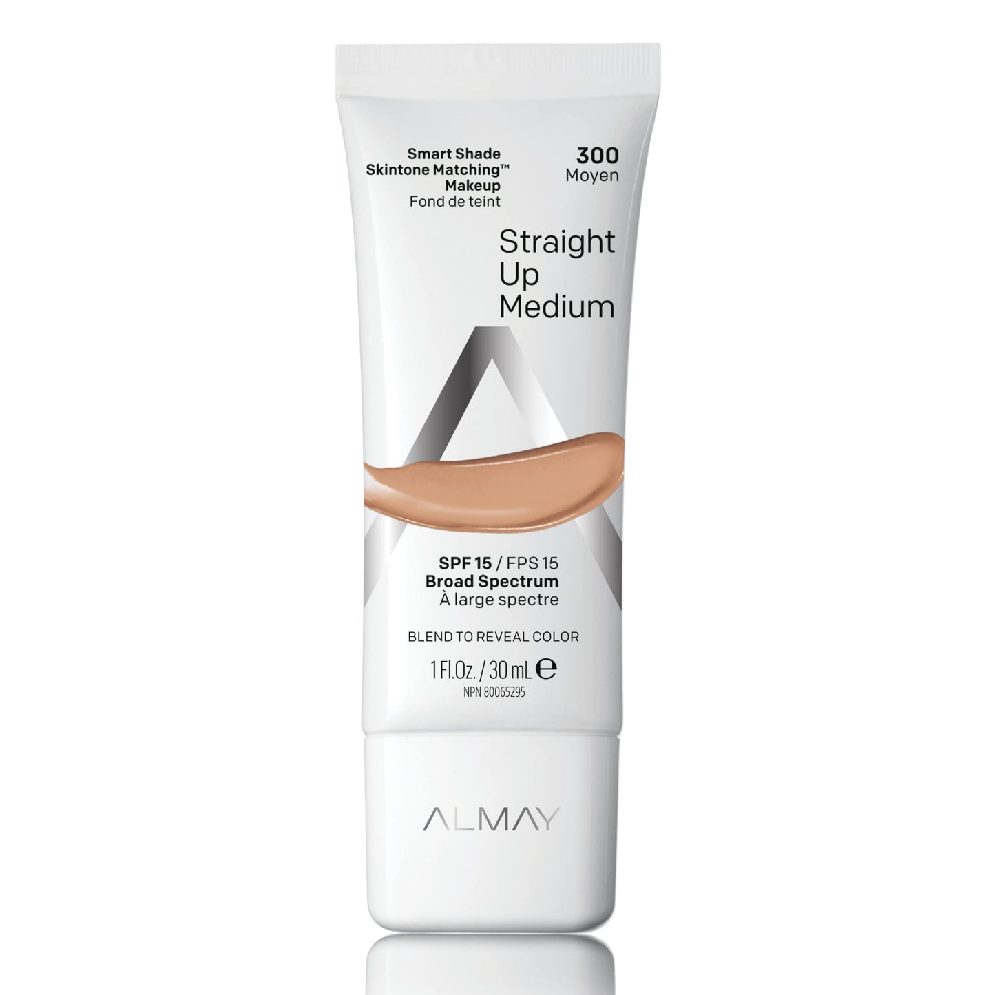 Almay Skintone Matching Foundation, Smart Shade Face Makeup with SPF 15, Hypoallergenic, Oil-Free, Dermatologist-Tested, 300 Straight Up Medium, 1 fl Beauty & Personal Care Almay
