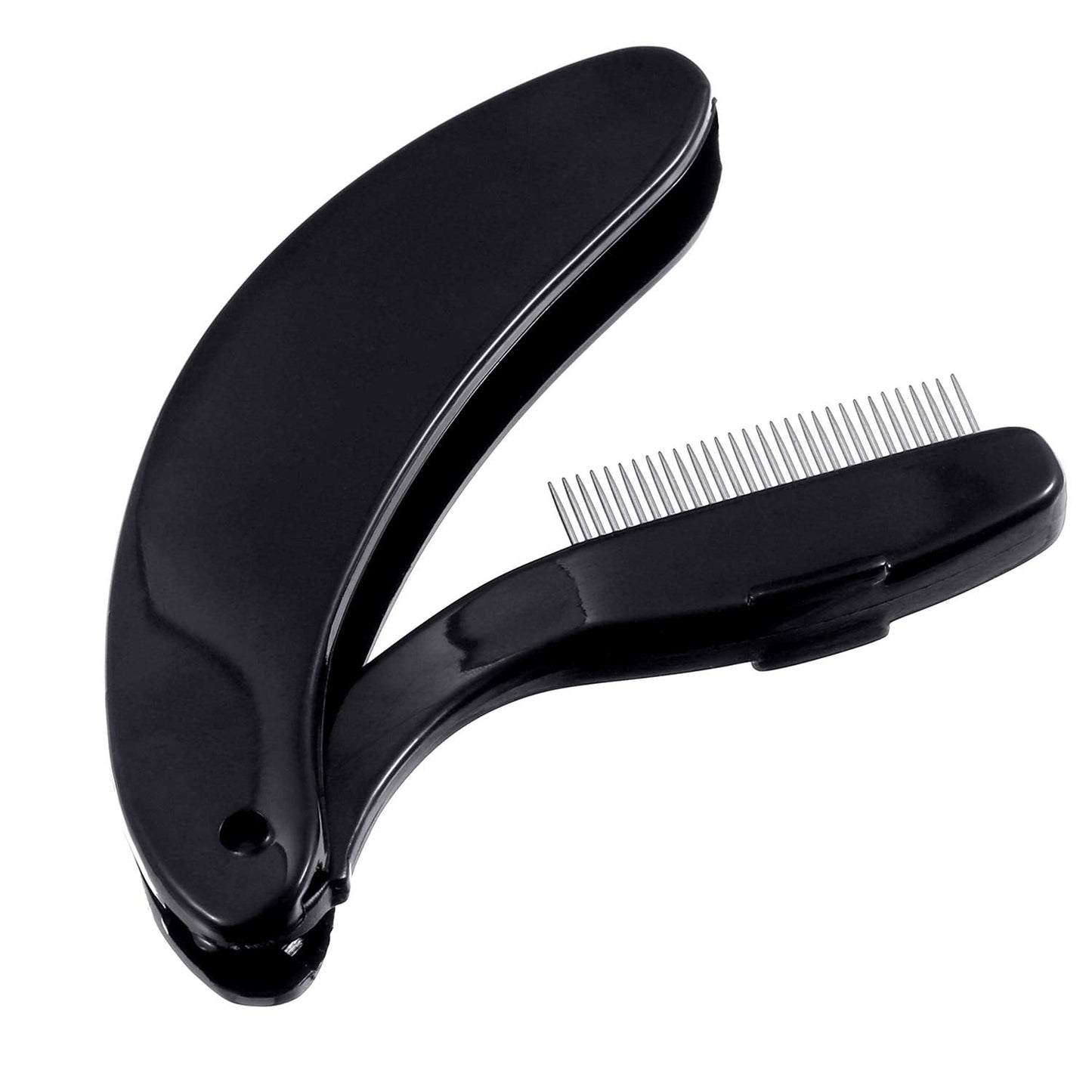 TecUnite Folding Eyelash Comb, Stainless Eyebrow Comb Eyelash and Brow Makeup Brush (3 Black and 3 Pink) Beauty & Personal Care TecUnite