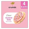 Dove x Crumbl Limited Edition Confetti Cake Beauty Bar Soap, Warm Sugar Cookie Scent, 4 Bars Beauty & Personal Care Dove