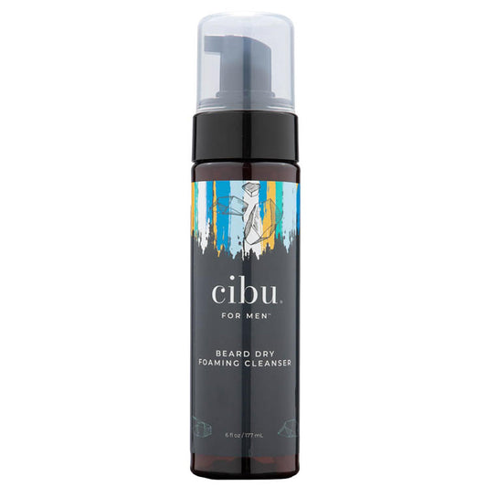 Cibu for Men Beard Dry Foaming Cleanser 6oz - Rinse-Free Beard Wash for Men to Control and Tame Unruly Beards and Coarse Hair - Softening Beauty and Personal Care CIBU