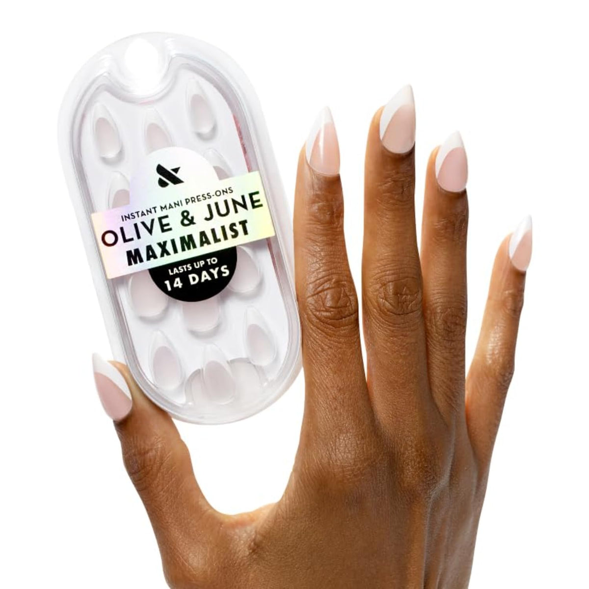 Olive & June Maximalist Press-On Nails, Sharp French