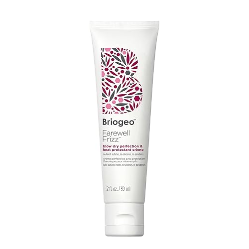 Briogeo Farewell Frizz Blow Dry Perfection & Heat Protectant Crème, Anti Frizz Hair Cream with Argan Oil for Styling, Silicone-free, Heat Protectant Beauty & Personal Care Briogeo