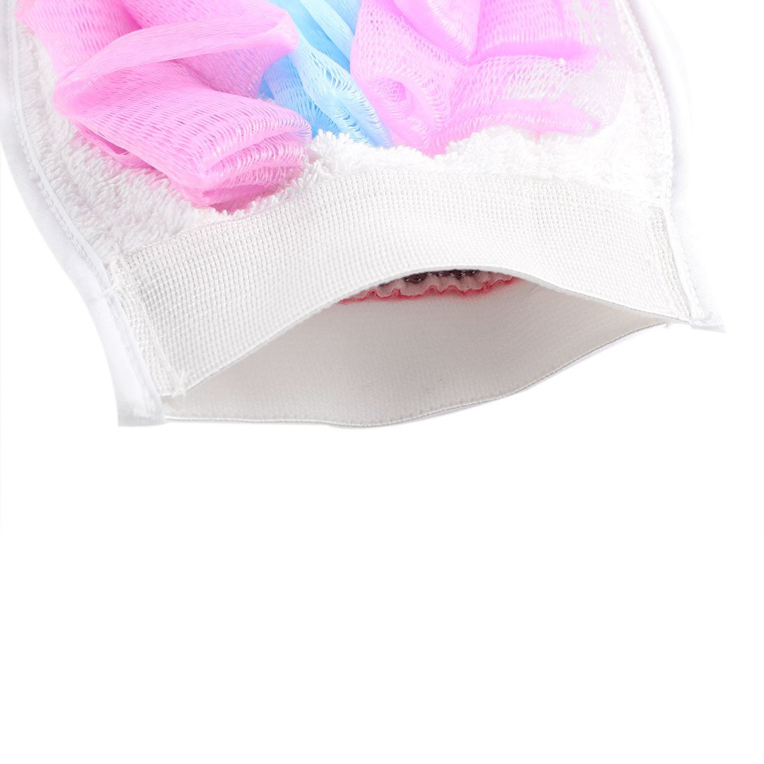 Ruilogod Mesh Pouf Nylon Dual Side Exfoliating Shower Bath Glove Cleaner Pink (id: 406 574 f98 bb1 34a Beauty and Personal Care Ruilogod
