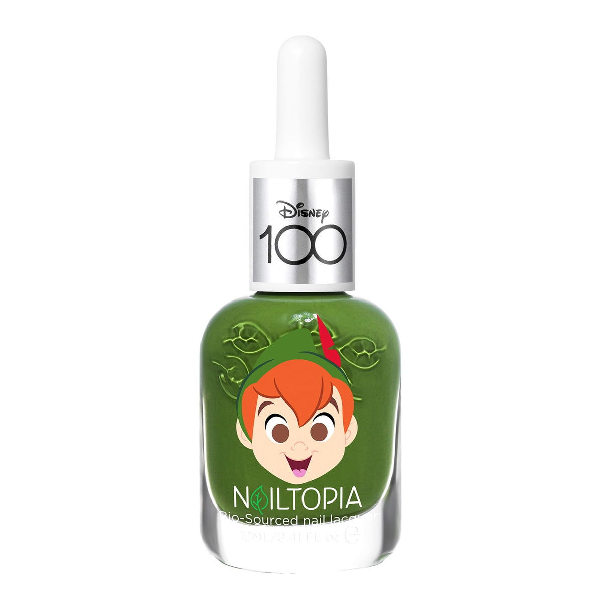 Nailtopia Bio-Sourced Chip Free Nail Lacquer Disney Collection Peter Pan - Superfood-Infused Polish - Chip Resistant Formula - Quick-Dry, Long Lasting