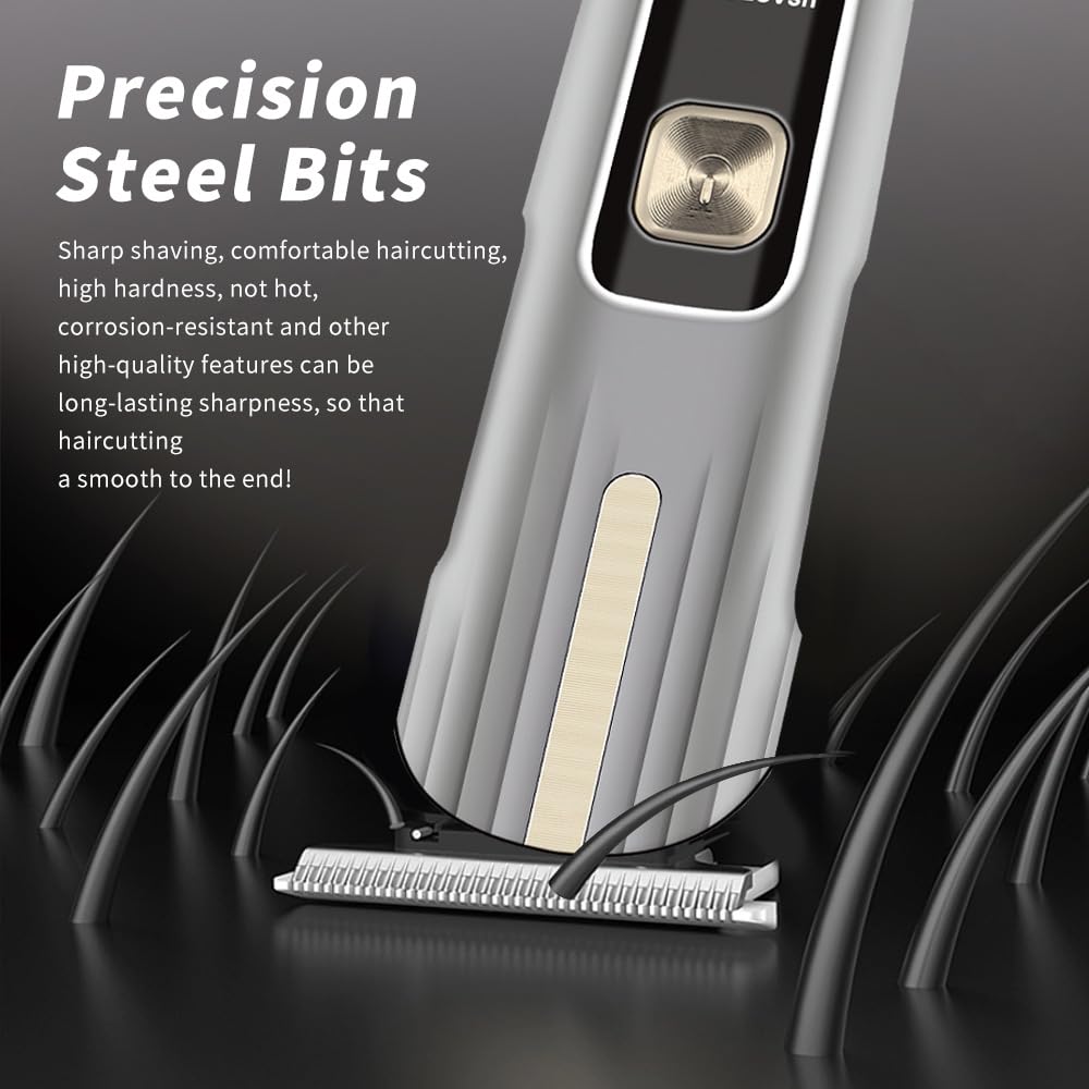 GLESVOWIO Multifunctional Beard Trimmer for Men Waterproof Electric Razor for Nose Body Face & Mustache 6 in 1 Cordless Hair Clippers Shavers Grooming Beauty and Personal Care GLESVOWIO