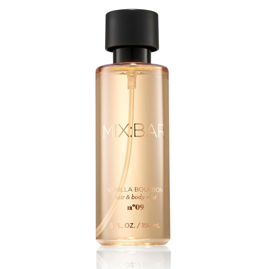 MIX:BAR Vanilla Bourbon Hair + Body Mist Spray for Women + Girls - Vanilla Bean, Sandalwood, Jasmine + Bergamot, Amber Fragrance Notes - Vanilla Beauty & Personal Care MIX:BAR