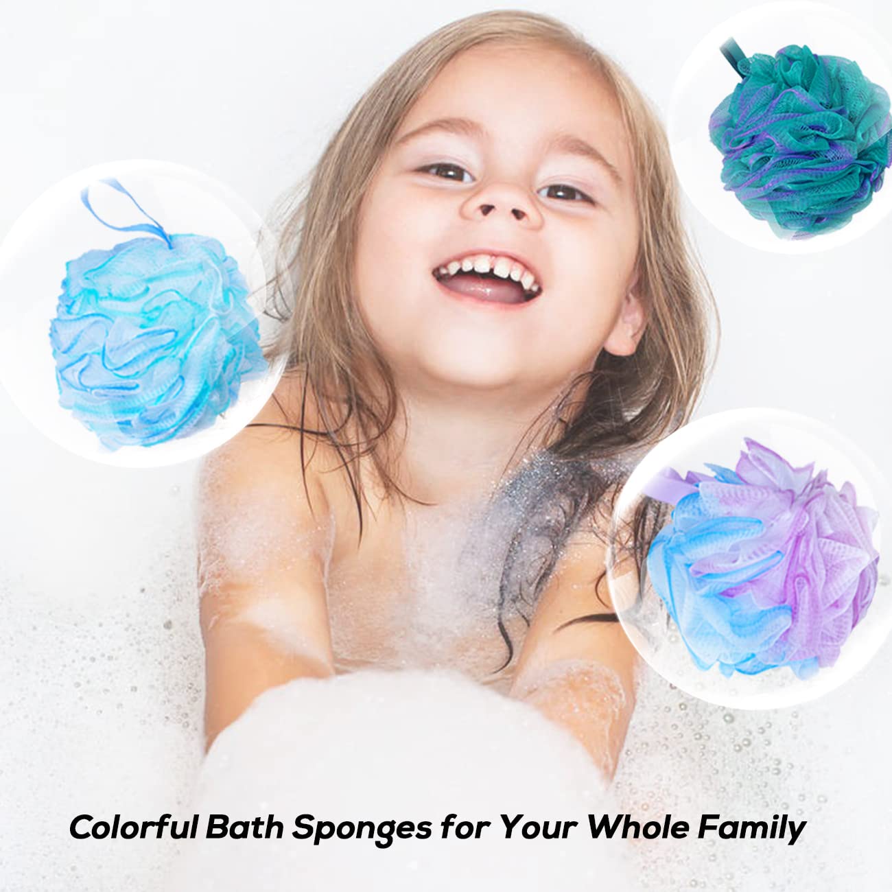 10 Pcs Shower Loofahs,Bath Shower Loofah Sponge,Exfoliating Shower Pouf Balls for Women,Men,Body Wash Bathroom,Exfoliate with Beauty Bathing Beauty & Personal Care Meirrnyyu