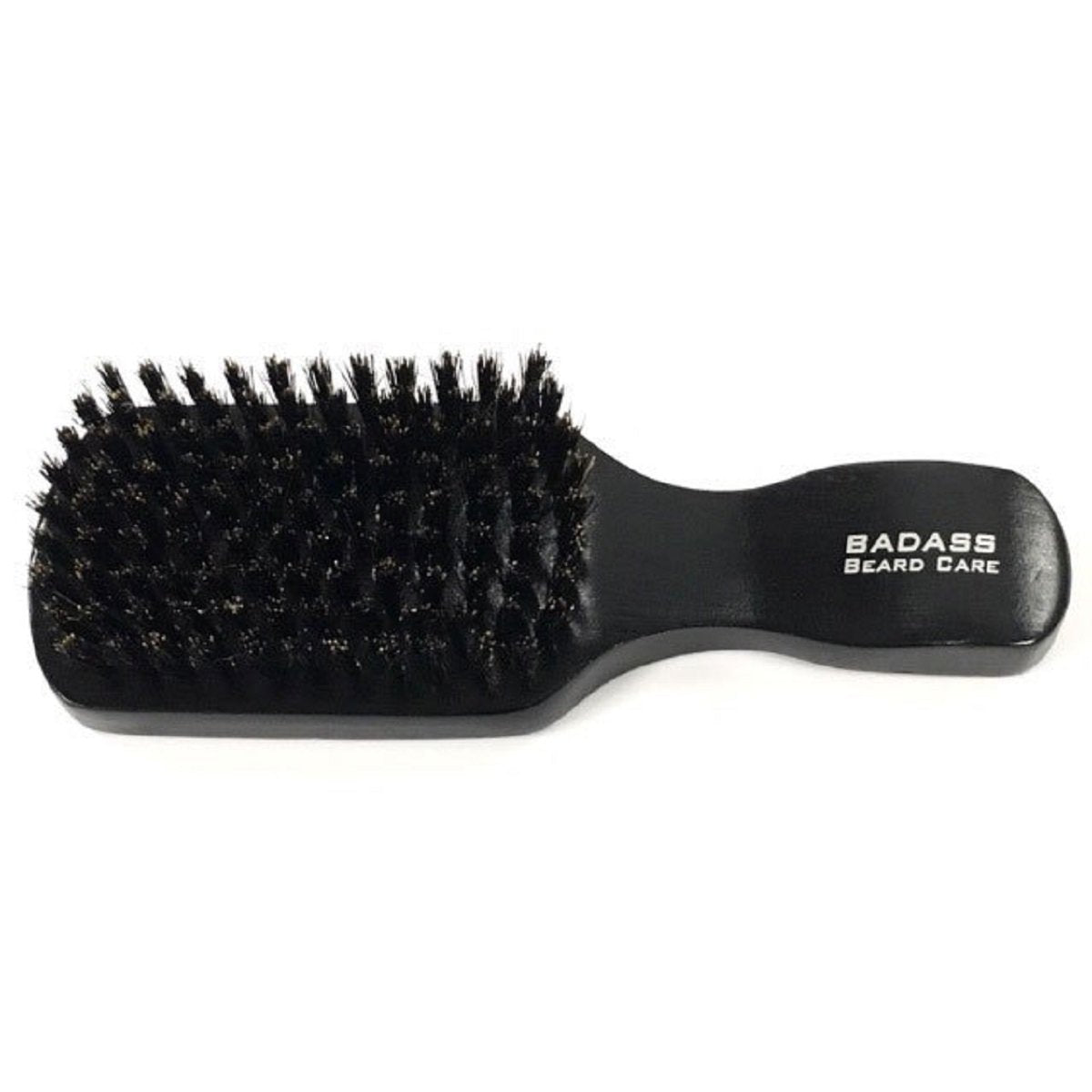 Badass Beard Care 100% Boars Hair Hardwood Frame Black Series Beard Brush For Men with Handle Beauty and Personal Care Badass Beard Care