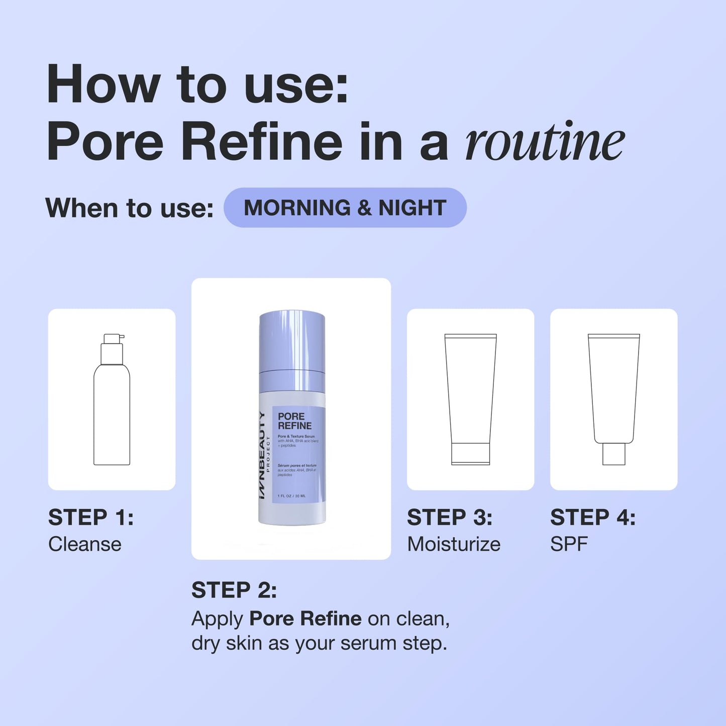 INNBEAUTY Project Pore Refine Serum for Shrinking Pores & Texture Smoothing, 1 OZ (30ml) Beauty & Personal Care Innbeauty Project