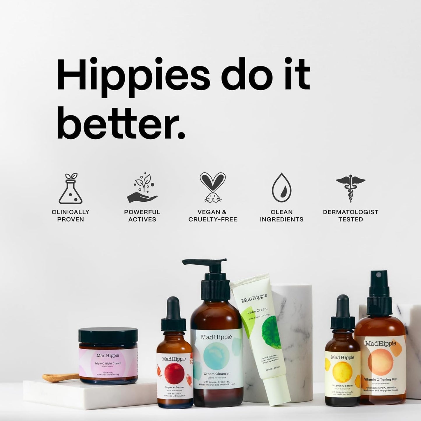Mad Hippie Cleansing Oil for Face - Deep Cleansing Facial Cleanser & Makeup Remover for Dry, Sensitive, Acne-Prone Skin with Vitamin C-Rich Rosehip Beauty & Personal Care Mad Hippie