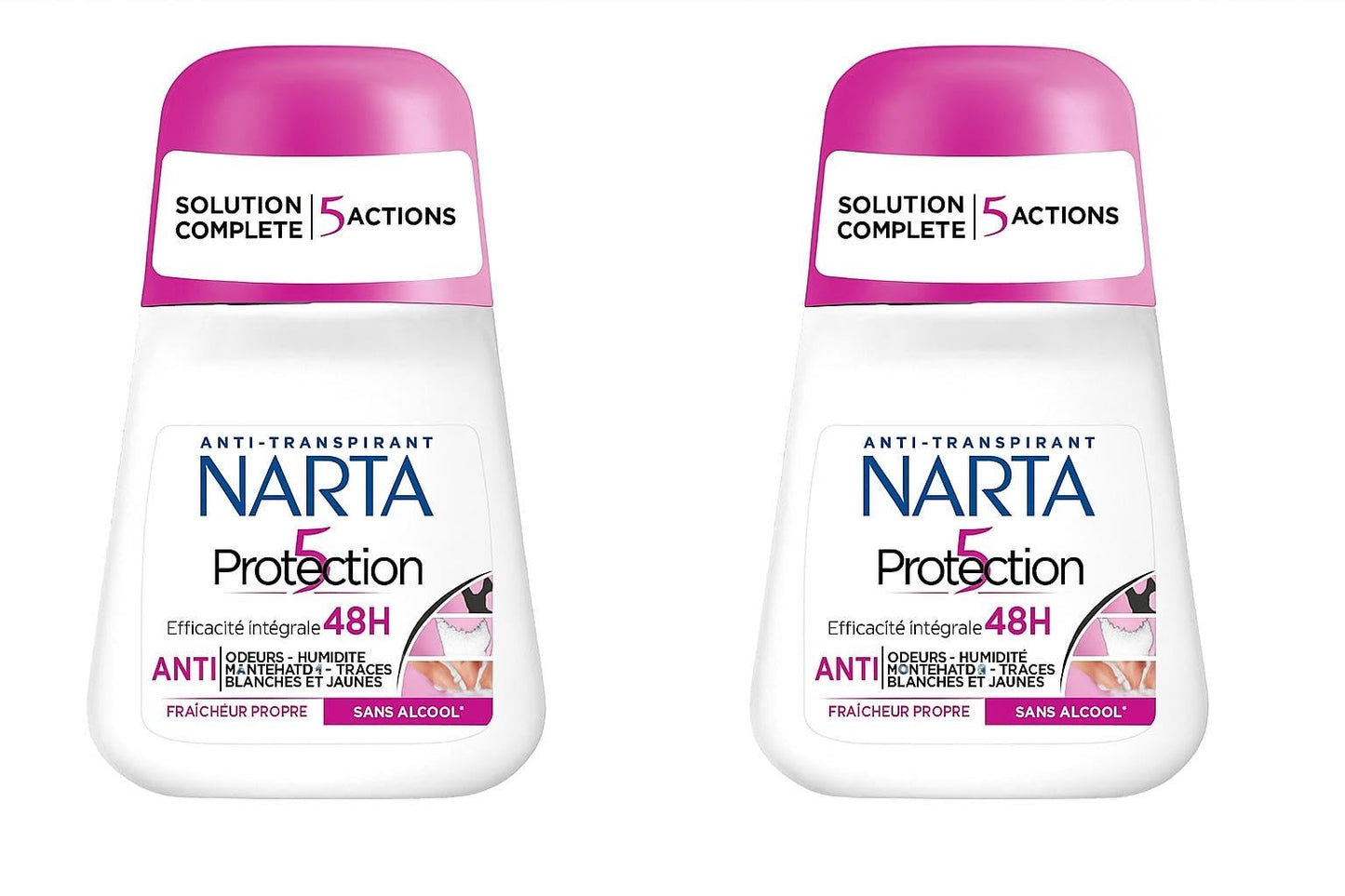 Narta Protection 5 Antiperspirant Deodorant, 48H Fresh Clean Scent, Alcohol-Free pack of 2 Beauty and Personal Care lascad