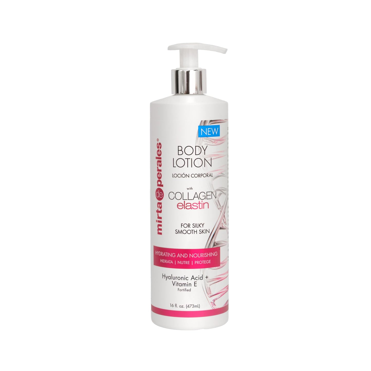 Mirta De Perales Body Lotion with Collagen & Elastin | Hydrating Daily Moisturizer with Hyaluronic Acid, Vitamin E, Shea Butter, Coconut, Almond Beauty & Personal Care Mirta De Perales