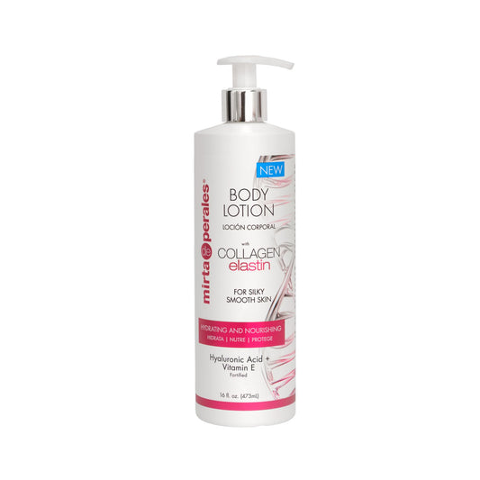 Mirta De Perales Body Lotion with Collagen & Elastin | Hydrating Daily Moisturizer with Hyaluronic Acid, Vitamin E, Shea Butter, Coconut, Almond Beauty & Personal Care Mirta De Perales