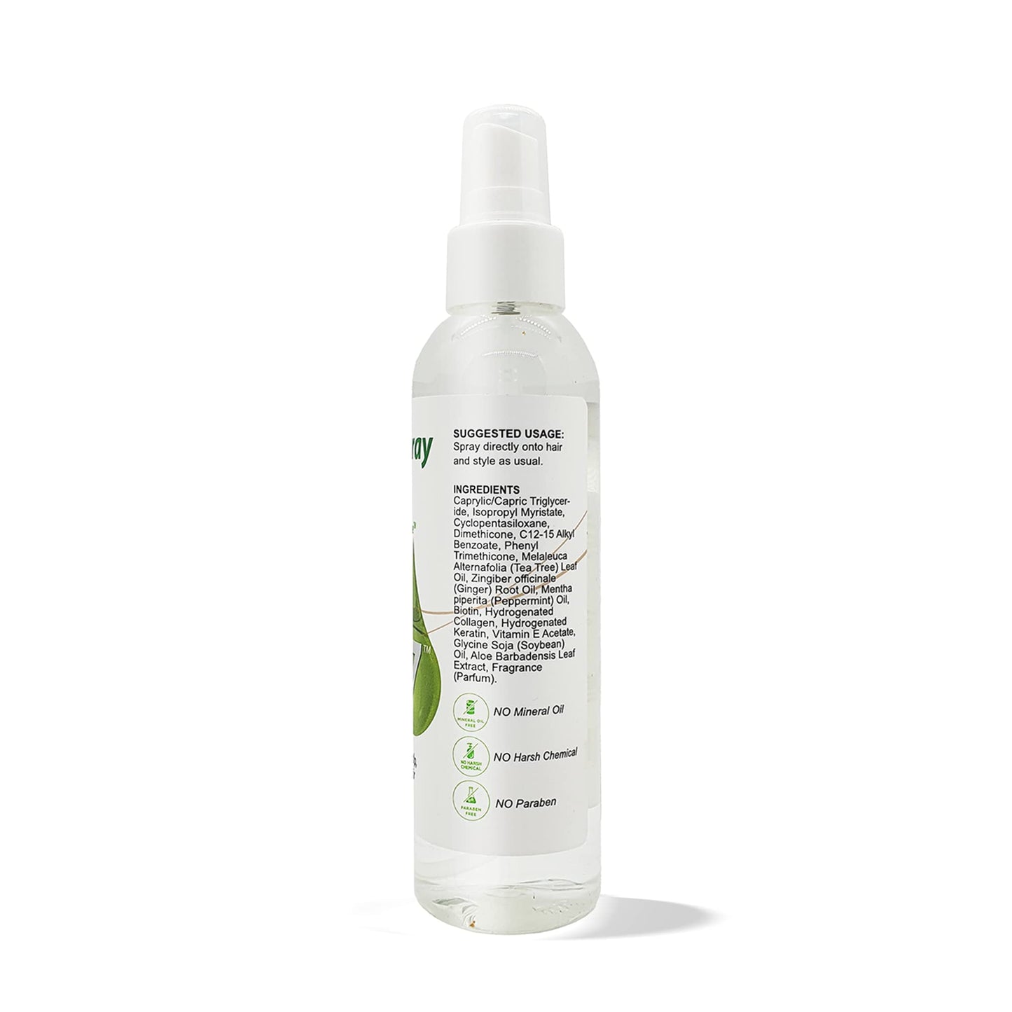 BIO7 SHINE SPRAY W/ BIOACTIVE BIOTIN, COLLAGEN, KERATIN + TEA TREE/GINGER-MINT - 6 Fl Oz - Leave Natural Hair, Wigs, and Weaves with a Glossy Shine Beauty & Personal Care By Natures