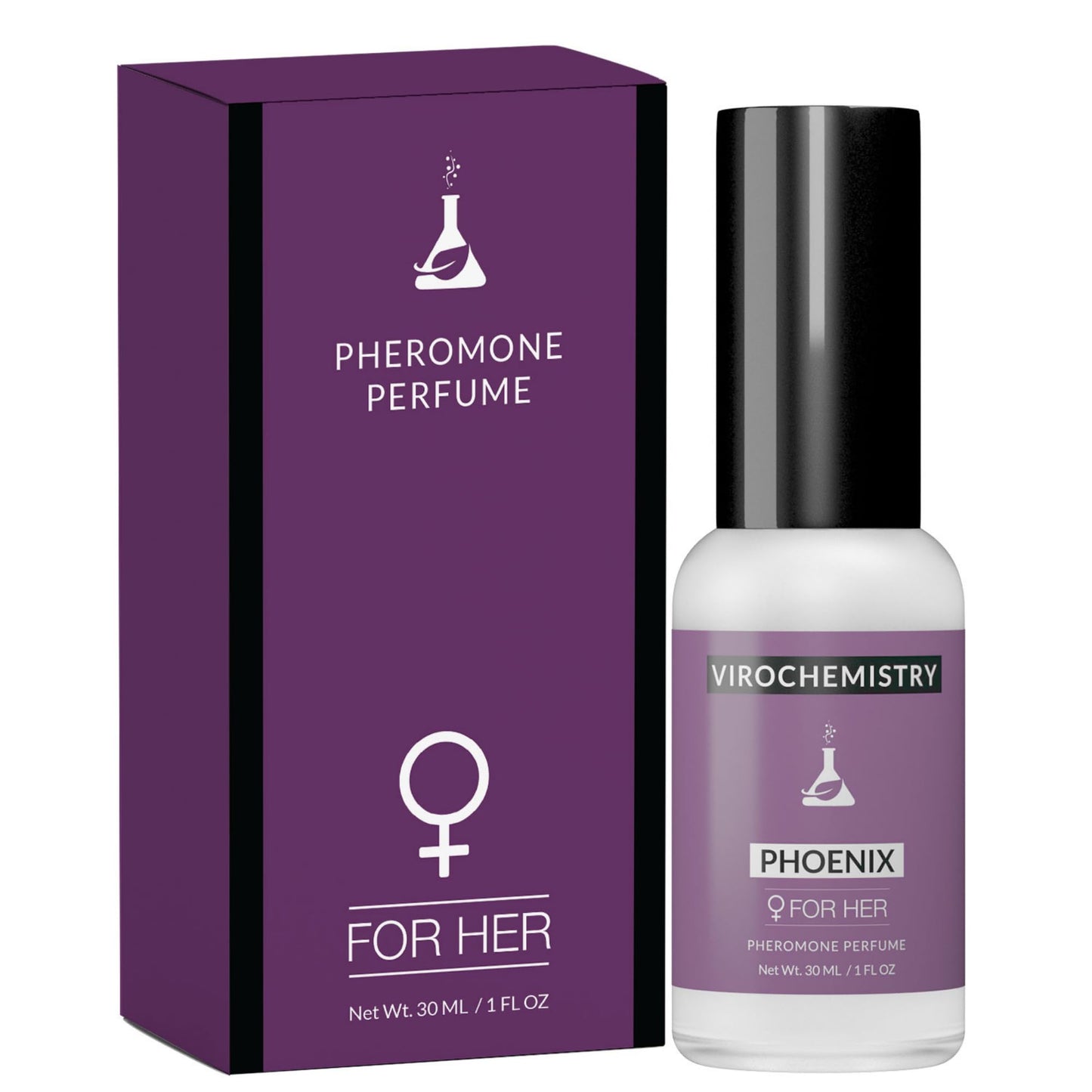 VIROCHEMISTRY Phoenix Perfume, Personal Fragrance (1 Fl. Oz) - Pheromones to Attract Men, Ultra Strength Organic Fragrance Body Perfume Beauty & Personal Care VIROCHEMISTRY