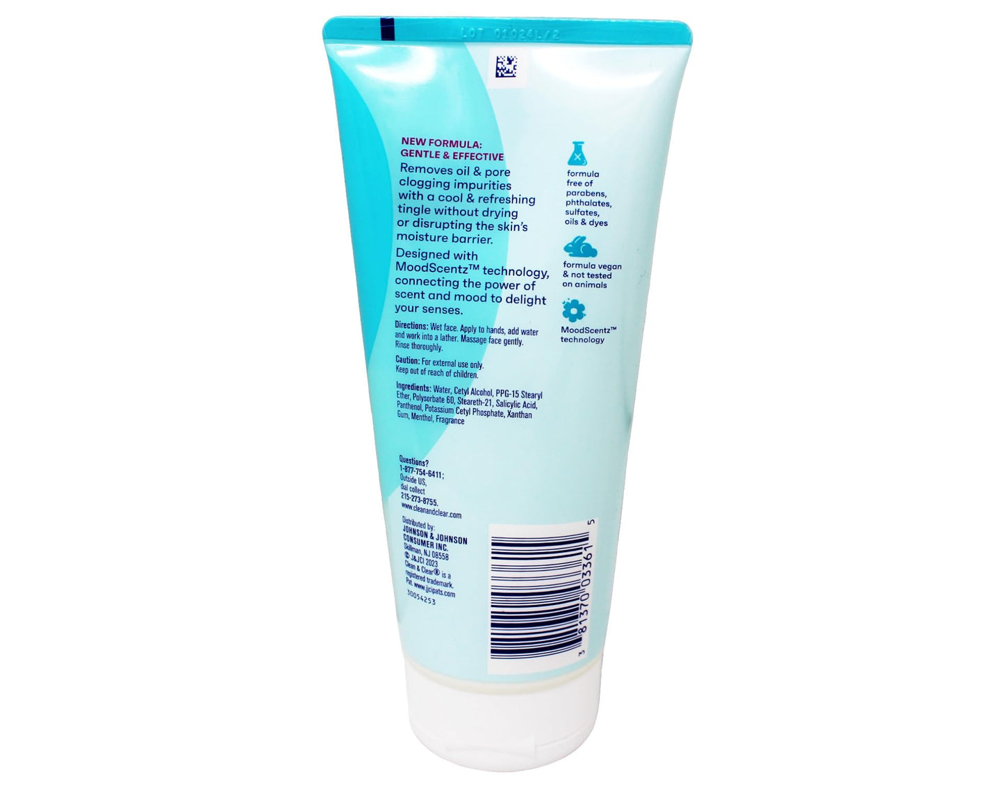 Clean & Clear Deep Action Cream Facial Cleanser for Sensitive Skin, Gentle Daily Face Wash with Oil-Free, 6.5 oz Beauty & Personal Care Clean & Clear