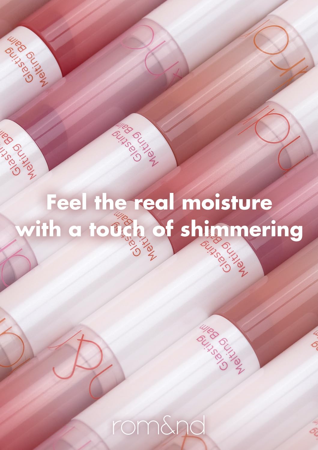 rom&nd GLASTING MELTING BALM #11 Buffy Coral - K-Beauty Hydrating Lip Tint for Glass Skin Lips - Non-Sticky, Plumping Water-Gloss Balm for Natural Beauty and Personal Care rom&nd