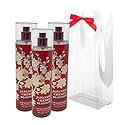 Bath & Body Works JAPANESE CHERRY BLOSSOM Fine Fragrance Mist Gift Set with a Red Bow for Holiday & Gifts - Pack of 3 Beauty & Personal Care Bath & Body Works