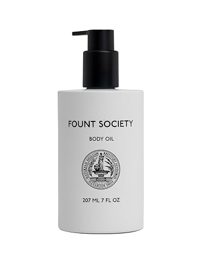 Fount Society Body Oil - 7 fl oz Hydrating Oil for Nourished Skin - Lightweight, Fast Absorbing, Non-Greasy Formula - Vegan & Cruelty-Free - No Beauty & Personal Care Fount Society